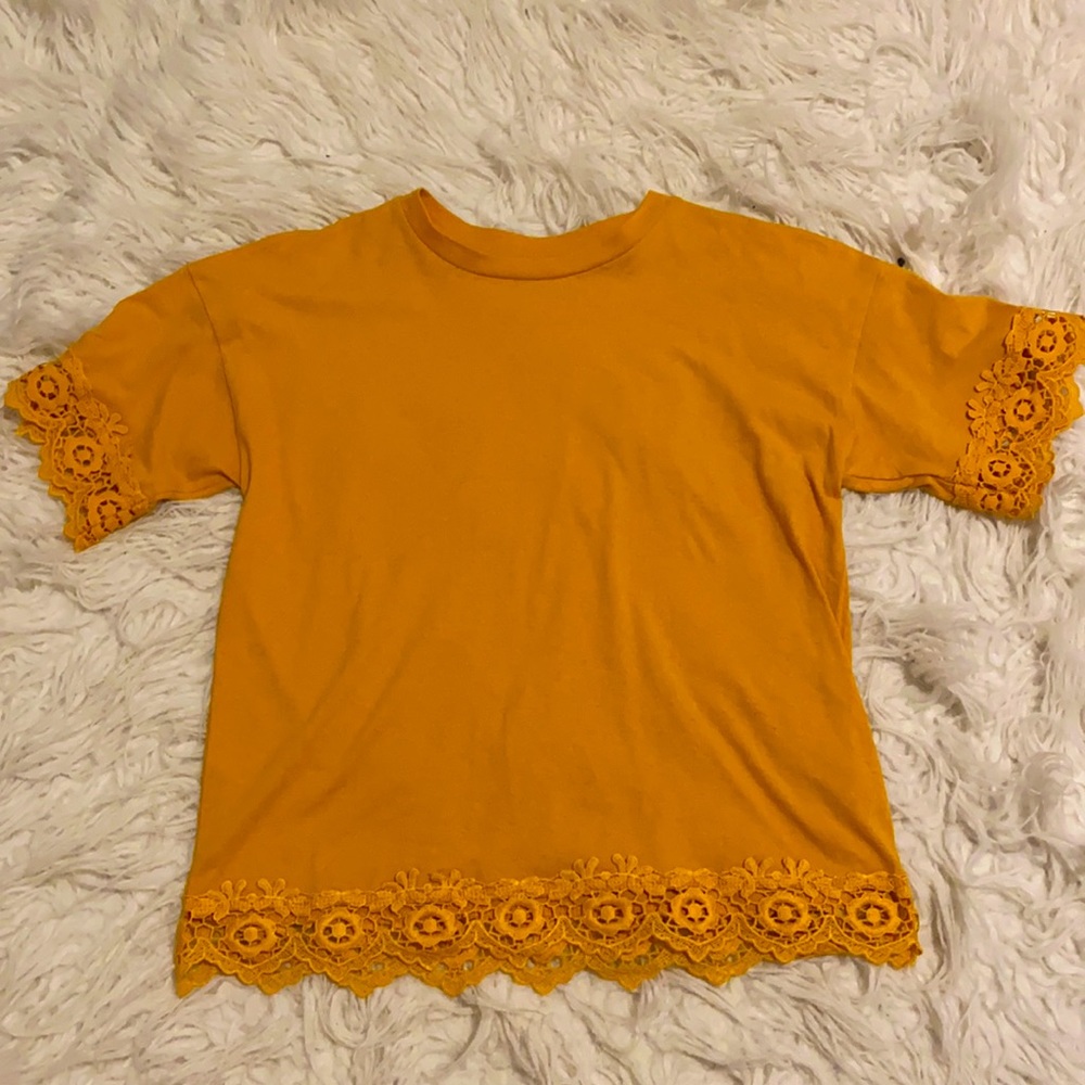 Yellow Top with Cute Pattern